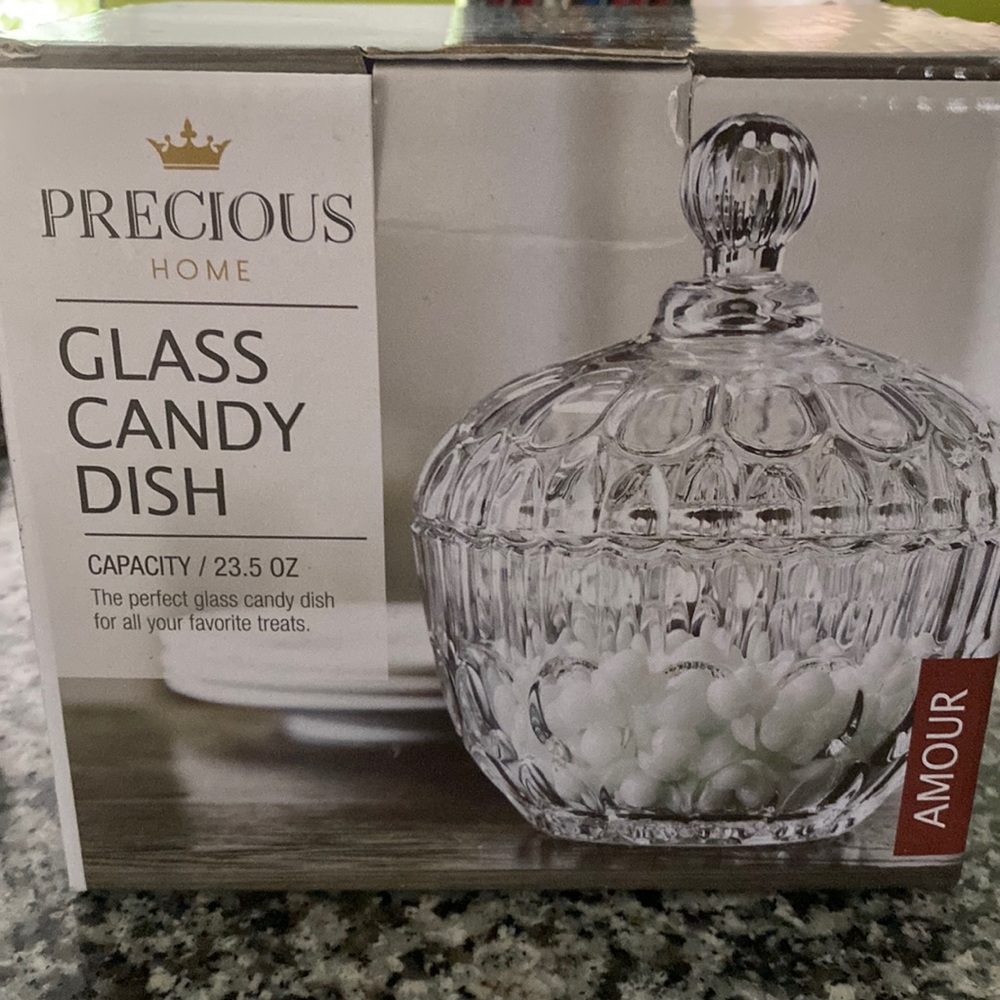 Precious Home Glass Candy Dish